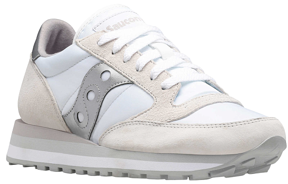 Кроссовки женские Saucony Jazz Triple White/Silver - Фото 2 большая