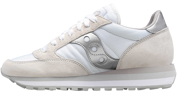 Кроссовки женские Saucony Jazz Triple White/Silver - Фото 5 большая