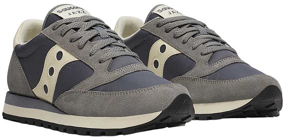 Кроссовки мужские Saucony Jazz Original Grey/Off White - Фото 6 большая