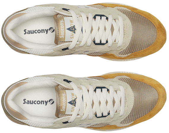 Кроссовки Saucony Shadow 5000 Beige/Off White - Фото 3 большая