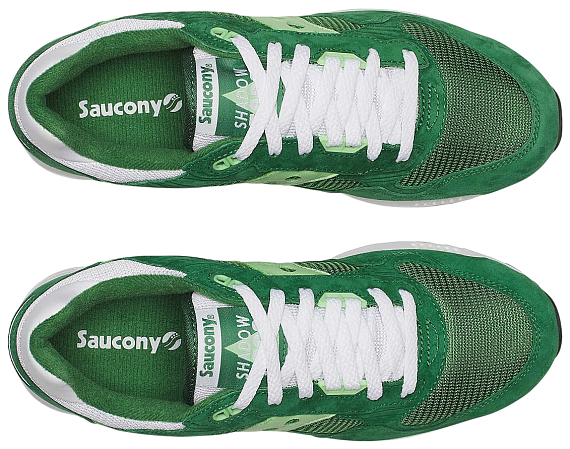 Кроссовки Saucony Shadow 5000 Green/White - Фото 3 большая