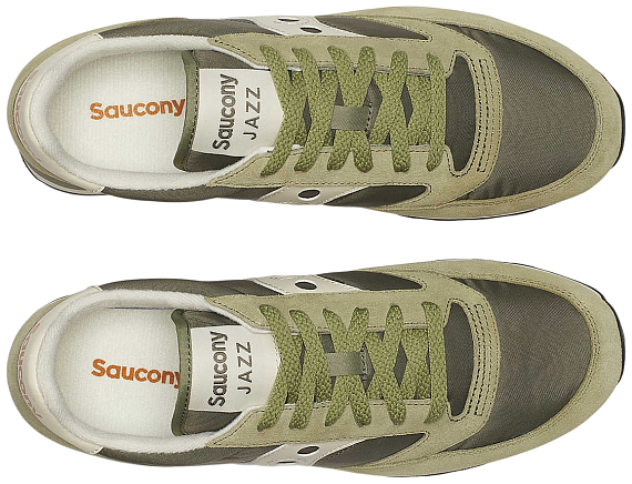Кроссовки мужские Saucony Jazz Original Olive/Off White - Фото 3 большая
