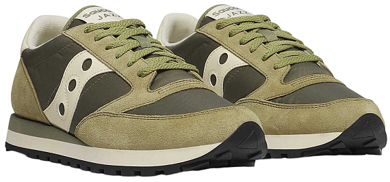 Кроссовки мужские Saucony Jazz Original Olive/Off White - Фото 6 большая