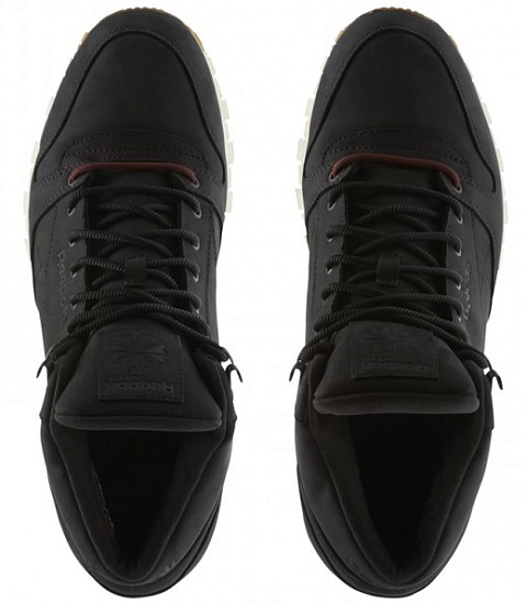 Кроссовки мужские Reebok Classic Lthr Mid Gtx Черный - Фото 4 большая