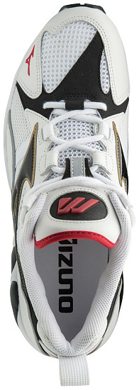 Кроссовки мужские Mizuno Wave Rider 1 Og Бел/Чер/Крас - Фото 4 большая