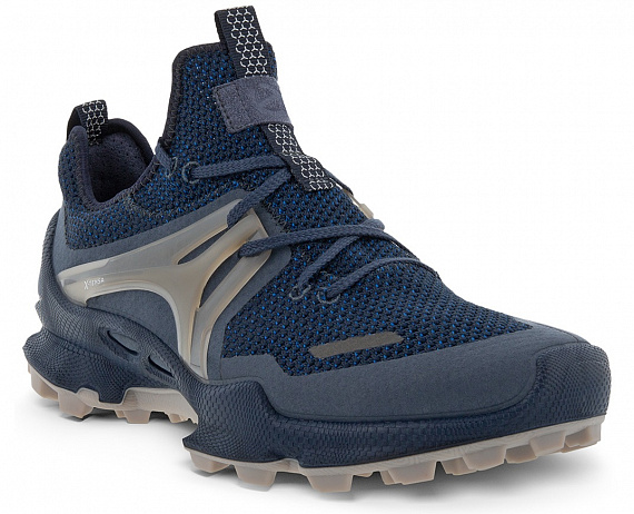 Кроссовки мужские Ecco Biom C-Trail Grey-Blue - Фото 1 большая
