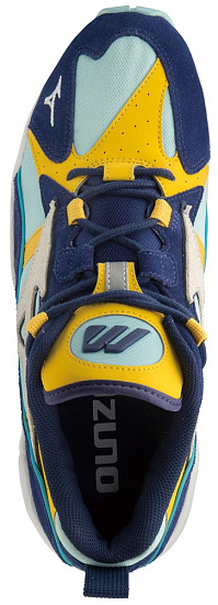 Кроссовки мужские Mizuno Wave Rider 1 S Голуб/Бел/Т.Син - Фото 5 большая