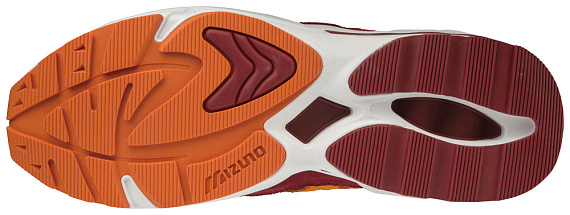 Кроссовки Mizuno Wave Rider 1 S Тыквен/Тыквен/Крас - Фото 3 большая