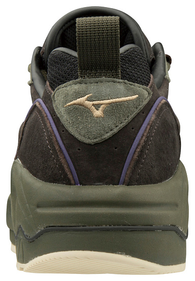 Кроссовки мужские Mizuno Wave Rider 1 Wild Nordic Чер/Т.Сер/Т.Зел - Фото 5 большая