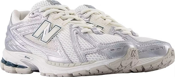 Кроссовки мужские New Balance 1906 Silver Metallic/Off White - Фото 3 большая