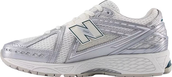 Кроссовки мужские New Balance 1906 Silver Metallic/Off White - Фото 4 большая