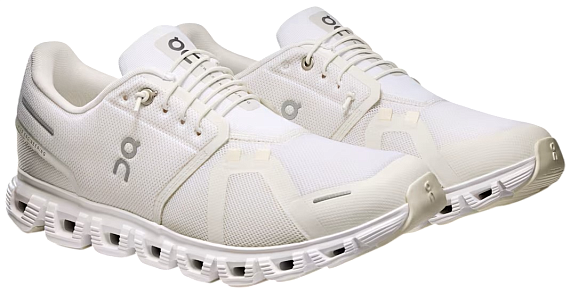 Кроссовки мужские On Cloud 6 White/White - Фото 2 большая