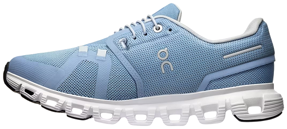 Кроссовки женские On Cloud 6 Chambray/White - Фото 4 большая