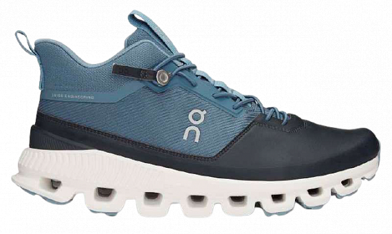 Кроссовки женские On Cloud Hi Waterproof Dust/Navy - Фото 1 большая