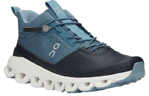 Кроссовки женские On Cloud Hi Waterproof Dust/Navy - Фото 6 большая
