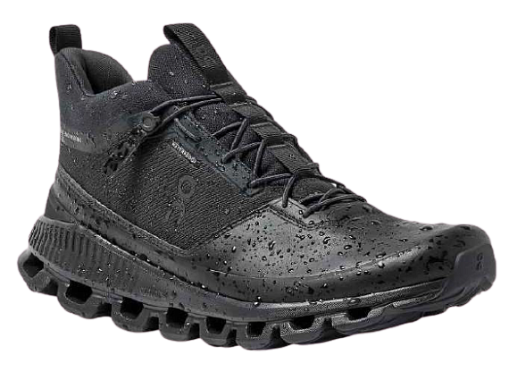 Кроссовки мужские On Cloud Hi Waterproof All Black - Фото 5 большая