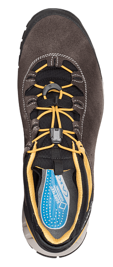Ботинки мужские AKU Climatica Suede Gtx Anthracite/Yellow - Фото 4 большая