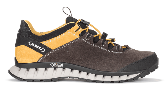 Ботинки мужские AKU Climatica Suede Gtx Anthracite/Yellow - Фото 1 большая
