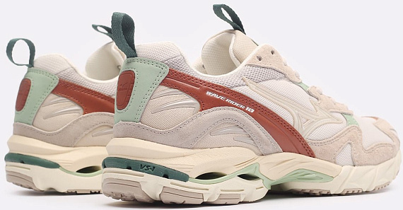 Кроссовки Mizuno Wave Rider 10 Silver Cloud/White Sand/White - Фото 2 большая