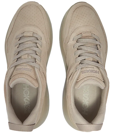 Кроссовки Hoka Bondi L Suede Simply Taupe/Pumice Stone - Фото 4 большая