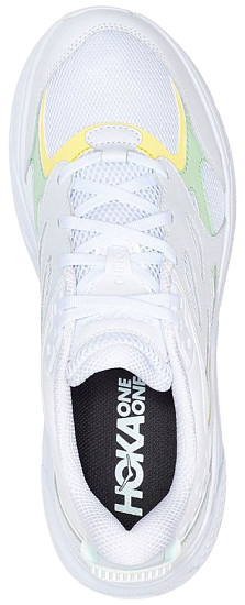 Кроссовки Hoka Clifton L White/Green Ash - Фото 5 большая