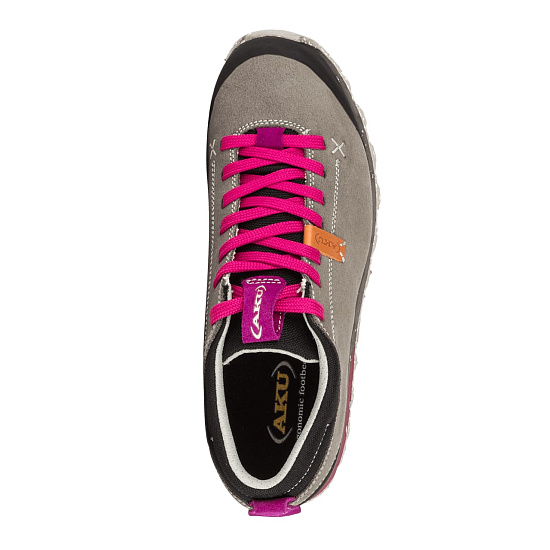 Ботинки женские AKU Bellamont Suede Light Grey/Magenta - Фото 4 большая