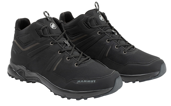 Ботинки мужские Mammut Ultimate Pro Mid GTX Black/Black - Фото 4 большая