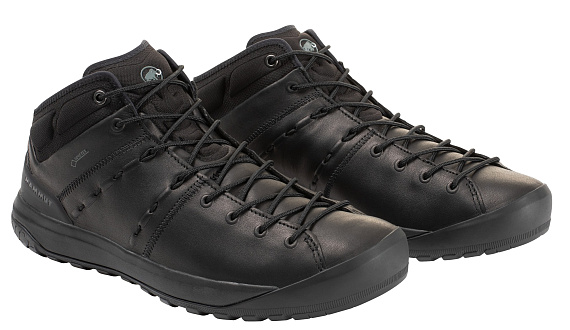 Ботинки мужские Mammut Hueco Advanced Mid GTX Black/Black - Фото 6 большая