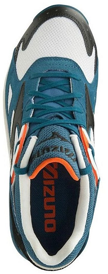 Кроссовки мужские Mizuno Sky Medal S Бел/Чер/Бирюз - Фото 4 большая