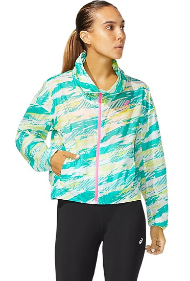 Куртка женская ASICS Color Injection Noosa Baltic Jewel - Фото 2 большая