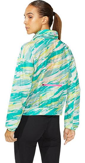 Куртка женская ASICS Color Injection Noosa Baltic Jewel - Фото 3 большая