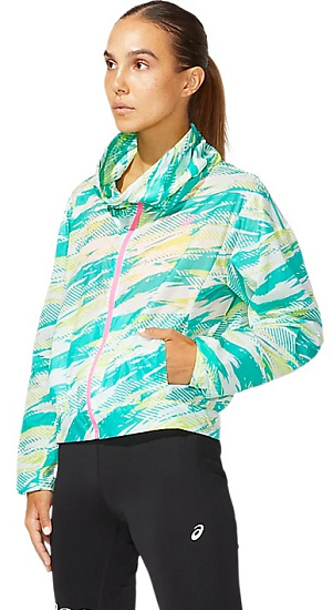 Куртка женская ASICS Color Injection Noosa Baltic Jewel - Фото 4 большая