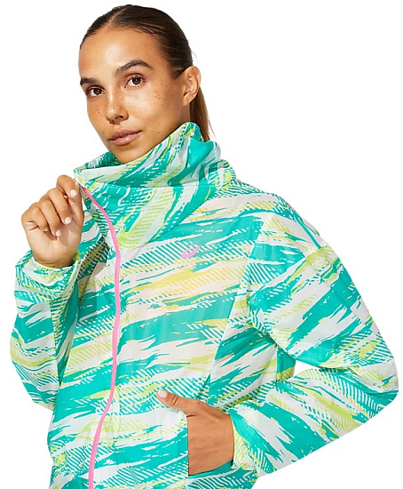 Куртка женская ASICS Color Injection Noosa Baltic Jewel - Фото 5 большая
