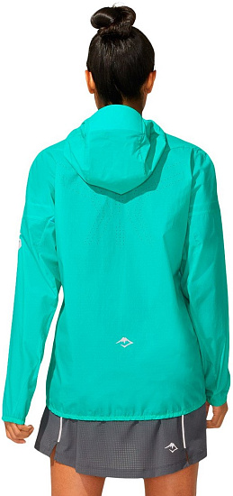 Куртка женская ASICS Fujitrail Baltic Jewel - Фото 3 большая