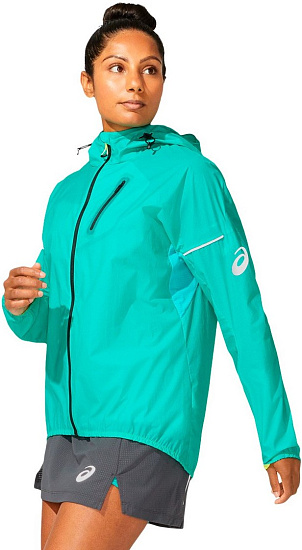 Куртка женская ASICS Fujitrail Baltic Jewel - Фото 4 большая