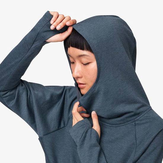 Куртка женская On Hoodie Navy - Фото 6 большая