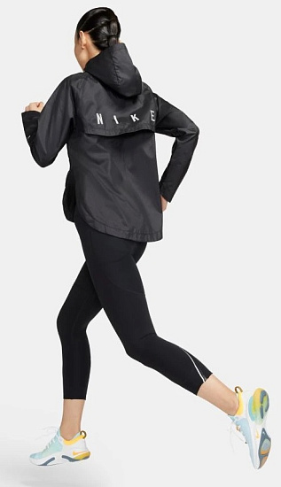 Куртка женская Nike Essential Run Division Black - Фото 11 большая