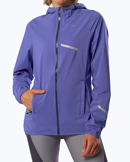 Куртка женская Mizuno Waterproof 20K Er Iris Bloom - Фото 2 большая