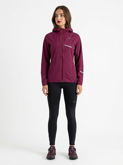 Куртка женская Mizuno Waterproof 20K Er Dark Purple - Фото 3 большая