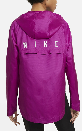 Куртка женская Nike Essential Run Division Red Plum/Cool Grey - Фото 2 большая