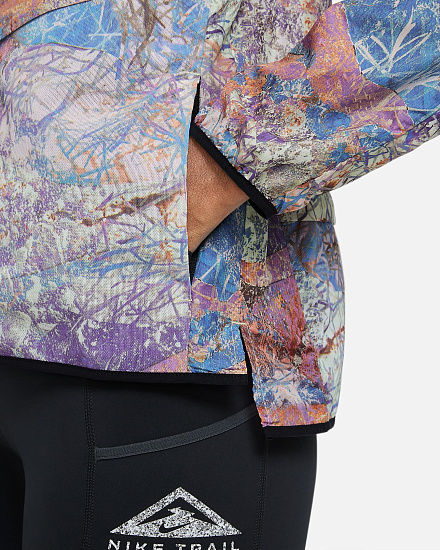 Куртка женская Nike Windrunner Trail Blue Lagoon/Black - Фото 7 большая
