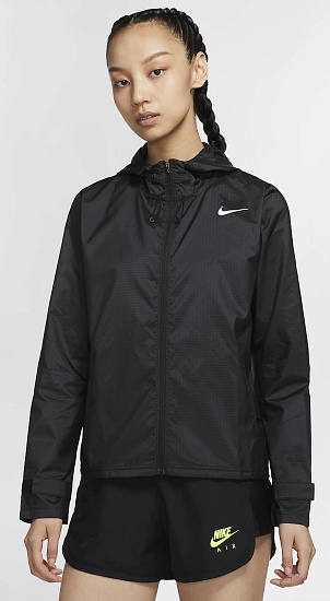 Куртка женская Nike Essential Black/Reflective Silver - Фото 3 большая