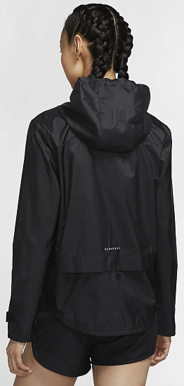 Куртка женская Nike Essential Black/Reflective Silver - Фото 4 большая