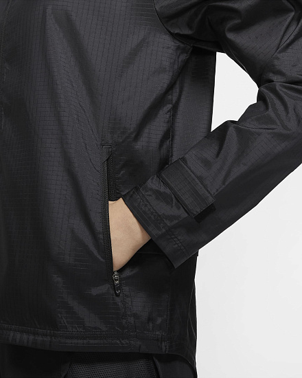 Куртка женская Nike Essential Black/Reflective Silver - Фото 6 большая