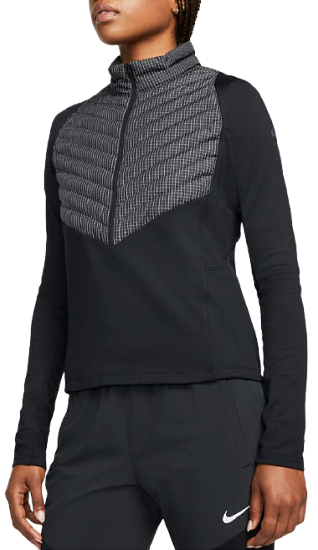 Куртка женская Nike Therma-FIT Run Division Black/Atomic Orange - Фото 1 большая