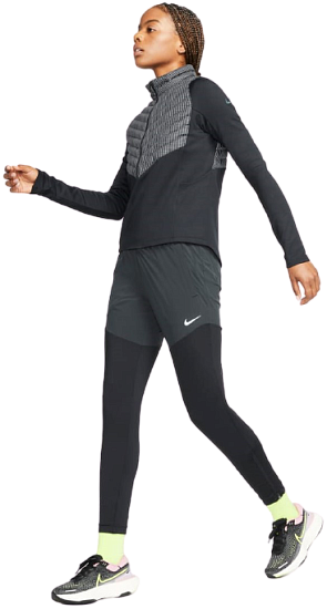 Куртка женская Nike Therma-FIT Run Division Black/Atomic Orange - Фото 2 большая