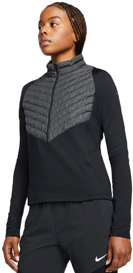 Куртка женская Nike Therma-FIT Run Division Black/Atomic Orange - Фото 3 большая