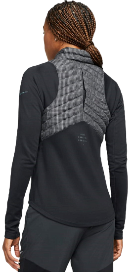 Куртка женская Nike Therma-FIT Run Division Black/Atomic Orange - Фото 4 большая