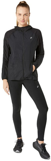 Куртка женская ASICS Road Packable Black - Фото 3 большая
