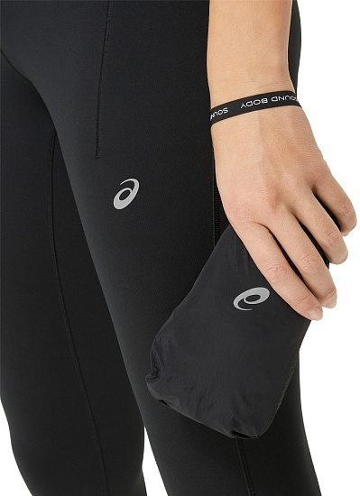 Куртка женская ASICS Road Packable Black - Фото 7 большая